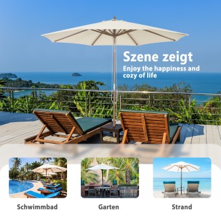 Costway  Μεγάλη και Πολυλειτουργική Ομπρέλα Βεράντας με Ρυθμιζόμενη...