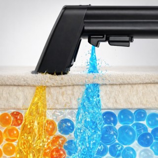 BAKAJI Φορητό Καθαριστικό 550W με Διπλή Δεξαμενή και 3 Εξαρτήματα γ...