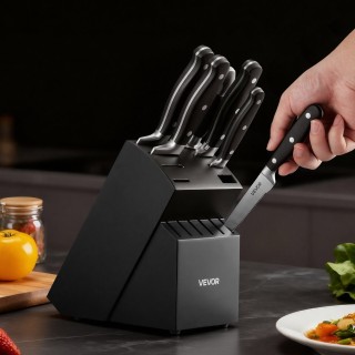VEVOR Σετ Μαχαιριών Κουζίνας 15 τμχ με Μπλοκ και Ακονιστήρα από Ανο... VEVOR Σετ Μαχαιριών Κουζίνας 15 τμχ με Μπλοκ και Ακονιστήρα από Ανο...