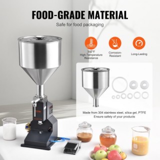 VEVOR Πνευματική Μηχανή Γεμίσματος Υγρών 5-50ml, Ανοξείδωτη με Πεντ... VEVOR Πνευματική Μηχανή Γεμίσματος Υγρών 5-50ml, Ανοξείδωτη με Πεντ...