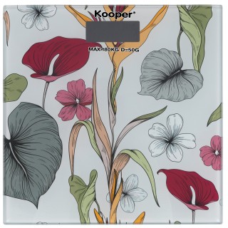 Kooper Ψηφιακή ζυγαριά μπάνιου από σκληρυμένο γυαλί Botanico Kooper...