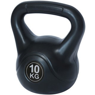 BAKAJI  Κettlebell 10Kg από PVC με τσιμέντο, αντιολισθητική λαβή, β...