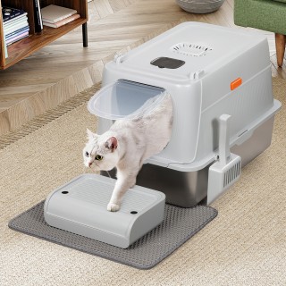 BAKAJI Μεταλλική Λεκάνη Γάτας 35L με Αντιοσμικό Φίλτρο και Αντιολισ... BAKAJI Μεταλλική Λεκάνη Γάτας 35L με Αντιοσμικό Φίλτρο και Αντιολισ...