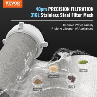 Φίλτρο Νερού Micron Ροής 4 T/H VEVOR ZDCXQZSGLQFC96X4LV9 Φίλτρο Νερού Micron Ροής 4 T/H VEVOR ZDCXQZSGLQFC96X4LV9