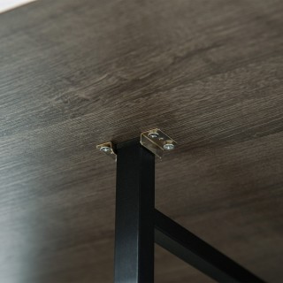 HOMCOM  Πτυσσόμενο Τραπέζι Φαγητού για 6 Άτομα με Ράφι, από Ξύλο κα...