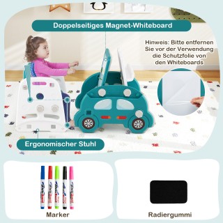 Costway 5-σε-1 Μετατρέψιμη Παιδική Τσουλήθρα με Σκαμπό, Ράφι Βιβλίω...