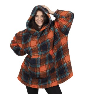 Galileo Κουβέρτα σκακιέρας από sherpa με κουκούλα 85x95cm LeFlaf (έ...