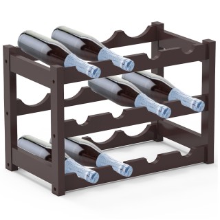 BAKAJI Ξύλινη Κάβα Κρασιών από Μπαμπού Καρυδιάς με 12 Θέσεις Μπαρ ... BAKAJI Ξύλινη Κάβα Κρασιών από Μπαμπού Καρυδιάς με 12 Θέσεις Μπαρ ...