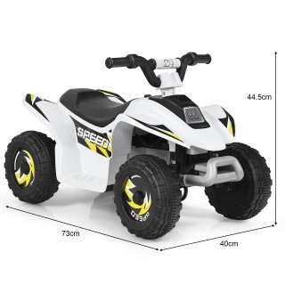 Costway  Ηλεκτρικό Παιδικό Quad με Επαναφορτιζόμενη Μπαταρία και Άν...