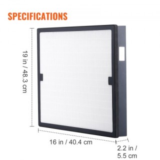 VEVOR Φίλτρο HEPA 15.75 x 15.75 για BlueDri & VEVOR Καθαριστές Αέρα...