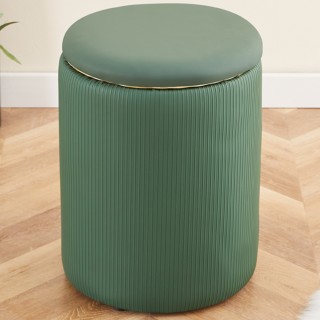 Shally Dogan  Πουφ Αποθηκευτικός Χώρος Οικολογικό Δέρμα Πράσινο Δια...