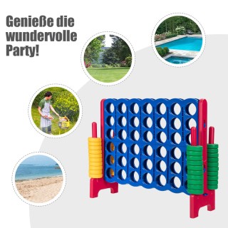 Costway  Τεράστιο Σετ Παιχνιδιού Σύνδεσε-4 για Οικογενειακή Διασκέδ...