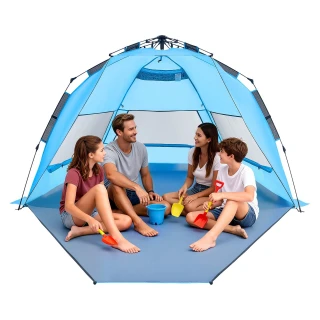 VEVOR Beach Tent for 4 People, Pop Up UPF 50+ Protection, Portable ... VEVOR Beach Tent for 4 People, Pop Up UPF 50+ Protection, Portable ...