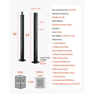 VEVOR Κολόνα Καλωδίωσης VEVRO 36x2x2 Ίντσες με Οπές L-Σχήματος 1JZL... VEVOR Κολόνα Καλωδίωσης VEVRO 36x2x2 Ίντσες με Οπές L-Σχήματος 1JZL...