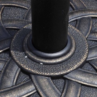 Costway  Στρογγυλή Βάση Ομπρέλας Κήπου σε Κλασικό Μπρονζέ Σχέδιο OP...