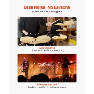 VEVOR Σετ Κιμβάλων 4 Τεμαχίων για Ντραμς 14-20 Ίντσες CPTZCPTZ3ZXGC... VEVOR Σετ Κιμβάλων 4 Τεμαχίων για Ντραμς 14-20 Ίντσες CPTZCPTZ3ZXGC...