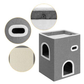 BAKAJI Κάθετη Γατοκατοικία με Ονυχοδρόμιο 48x37.5x63cm 02842219