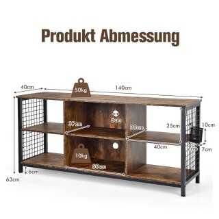 Costway έπιπλο τηλεόρασης με ανοιχτά ράφια για τηλεοράσεις έως 65 ί... Costway έπιπλο τηλεόρασης με ανοιχτά ράφια για τηλεοράσεις έως 65 ί...