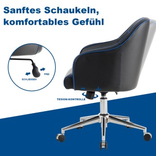 Costway Περιστρεφόμενη Καρέκλα Γραφείου με Ρυθμιζόμενο Ύψος & Γωνία...