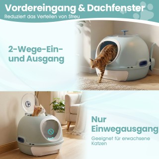 Costway Κλειστή Λεκάνη Απορριμμάτων για Γάτες με Καπάκι & Συρόμενο ... Costway Κλειστή Λεκάνη Απορριμμάτων για Γάτες με Καπάκι & Συρόμενο ...