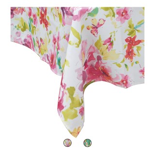 Galileo Τραπεζομάντηλο με λουλούδια 140x180 cm αδιάβροχο και ανθεκτ...