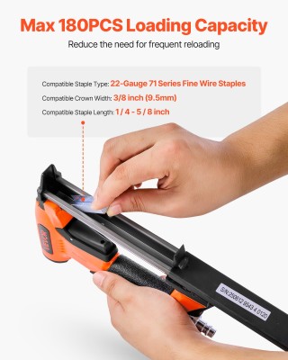 VEVOR Πνευματικό Καρφωτικό 22 Gauge, 71 Σειράς, 3/8 Στέμμα, Μήκος 6... VEVOR Πνευματικό Καρφωτικό 22 Gauge, 71 Σειράς, 3/8 Στέμμα, Μήκος 6...