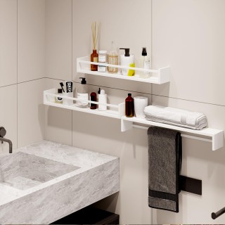 BAKAJI Σετ 3 Ξύλινα Ράφια Τοίχου Εξοικονόμησης Χώρου Λευκή Ραφιέρα... BAKAJI Σετ 3 Ξύλινα Ράφια Τοίχου Εξοικονόμησης Χώρου Λευκή Ραφιέρα...