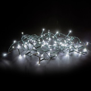 Kooper Καλώδιο 100 LED ψυχρό λευκό 45 μ, για εξωτερική χρήση, 8 λει...