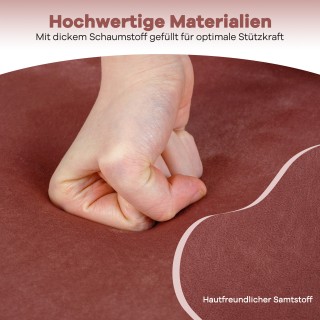 Costway Ροζ Καπιτονέ Καρέκλα με Πλάτη και Επένδυση  66 εκ. x 48 εκ....