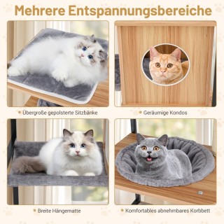 Costway Πολυλειτουργικό Δέντρο Γάτας με Χώρο Ξαπλώματος, Κρεμαστή Α... Costway Πολυλειτουργικό Δέντρο Γάτας με Χώρο Ξαπλώματος, Κρεμαστή Α...