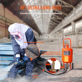 VEVOR  Αμμοβολή 5 Γαλονιών 60-110 PSI με 4 Ακροφύσια PSG5JL6125PS7X...