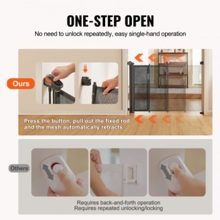 Πτυσσόμενη Παιδική Πόρτα VEVOR, 34.2 Ύψος, έως 60 Πλάτος, Μαύρη WZ... Πτυσσόμενη Παιδική Πόρτα VEVOR, 34.2 Ύψος, έως 60 Πλάτος, Μαύρη WZ...