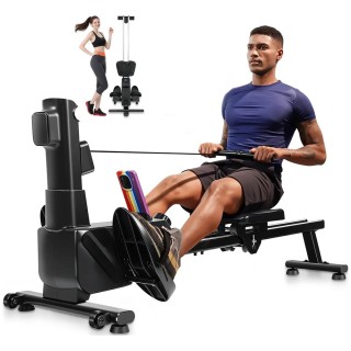 BAKAJI Πτυσσόμενος Κωπηλατικός Γυμναστικής για Σπίτι με 8 Επίπεδα Α...