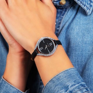 So Charm Ρολόι με μπρασελέ διακοσμημένο με Κρύσταλλα Swarovski, Μαύ... So Charm Ρολόι με μπρασελέ διακοσμημένο με Κρύσταλλα Swarovski, Μαύ...