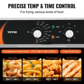 VEVOR Επαγγελματική Ηλεκτρική Φριτέζα Πάγκου 3000W Διπλή Δεξαμενή 2... VEVOR Επαγγελματική Ηλεκτρική Φριτέζα Πάγκου 3000W Διπλή Δεξαμενή 2...