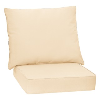 Costway Σετ μαξιλάρια κήπου για κάθισμα 64 x 64 x 15 cm και πλάτη 8...