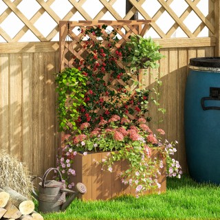 Outsunny Κρεβάτι για Υπερυψωμένο Κήπο με Πέργκολα και Σχάρα για Ανα... Outsunny Κρεβάτι για Υπερυψωμένο Κήπο με Πέργκολα και Σχάρα για Ανα...