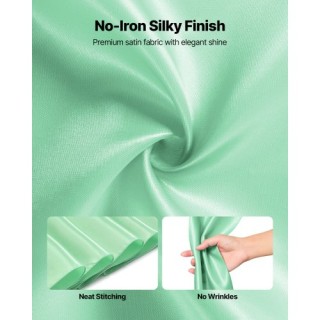 VEVOR Σατέν Κορδέλες Καρέκλας VEVOR, 100τμχ, 275x17εκ, Ανοικτό Πράσ...