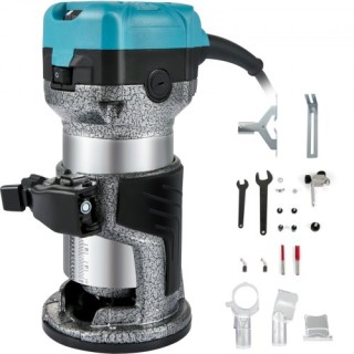 VEVOR Ξυλουργικό Ρούτερ 710W με 3 Τσοκ, Αλουμινένιο Κέλυφος, 13000-... VEVOR Ξυλουργικό Ρούτερ 710W με 3 Τσοκ, Αλουμινένιο Κέλυφος, 13000-...