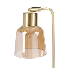 Ostaria Λάμπα μεταλλική και γυάλινη Lola χρυσή E14 40w 150cm -33045