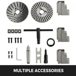 Κεφαλή Διαίρεσης VEVOR 4 με Τσοκ 3 Σιαγόνων και Πλάκες Δείκτη  FDTB...