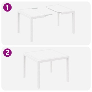 vidaXL Σέτ φαγητού για κήπο 3 pcs Λευκό Πολυπροπυλένιο 3378685 vidaXL Σέτ φαγητού για κήπο 3 pcs Λευκό Πολυπροπυλένιο 3378685