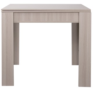 BAKAJI Τετράγωνο Τραπέζι Φαγητού 90x90 σε Ξύλο Τορτόρα Επεκτάσιμο μ...