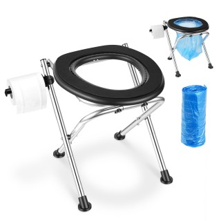 VEVOR Φορητή  Τουαλέτα για Κατασκήνωση, Αναδιπλούμενη, κατασκευασμέ...