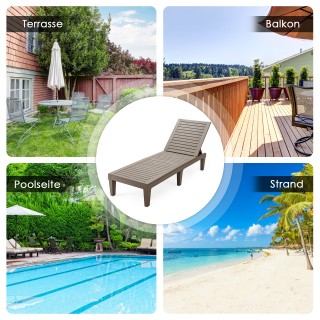 Costway Σετ 2 Ξαπλώστρες Κήπου με Ρυθμιζόμενη Πλάτη, Ανθεκτικές στι... Costway Σετ 2 Ξαπλώστρες Κήπου με Ρυθμιζόμενη Πλάτη, Ανθεκτικές στι...