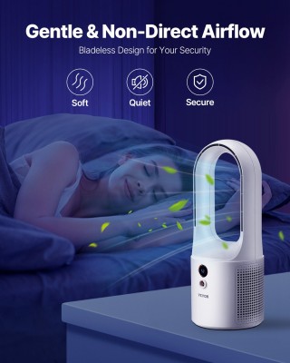 VEVOR Ανεμιστήρας Γραφείου Χωρίς Φτερωτή, 13 Φορητός με 6 Ταχύτητες...