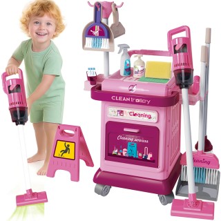 BAKAJI Σετ Καθαρισμού για Παιδιά Τρόλεϊ Ροζ Εκπαιδευτικά Αξεσουάρ Ι... BAKAJI Σετ Καθαρισμού για Παιδιά Τρόλεϊ Ροζ Εκπαιδευτικά Αξεσουάρ Ι...