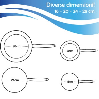 BAKAJI Σετ 4 Αντικολλητικά Τηγάνια Vulcano, 16-20-24-28 εκ, Με Μαλα... BAKAJI Σετ 4 Αντικολλητικά Τηγάνια Vulcano, 16-20-24-28 εκ, Με Μαλα...