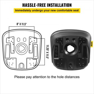 VEVOR Αντικατάσταση Καθίσματος Τρακτέρ - Μαύρο Δερματίνη, Κεντρική ... VEVOR Αντικατάσταση Καθίσματος Τρακτέρ - Μαύρο Δερματίνη, Κεντρική ...