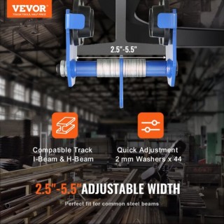 Χειροκίνητο Τρόλεϊ VEVOR 0.5 Τόνων για I-Beam  FZSTXC05T2555HYFGV0
